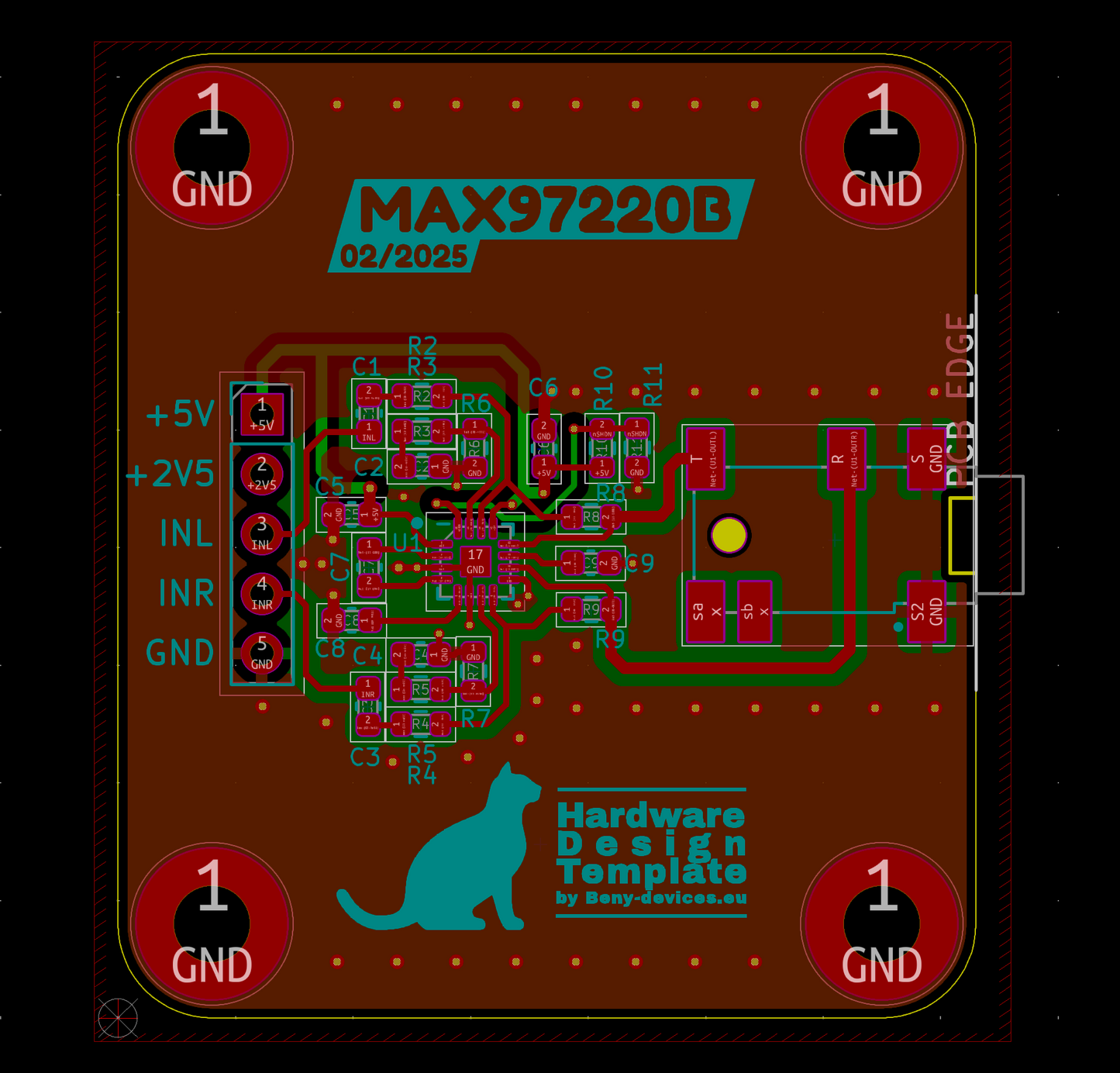 MAX97220B eval design