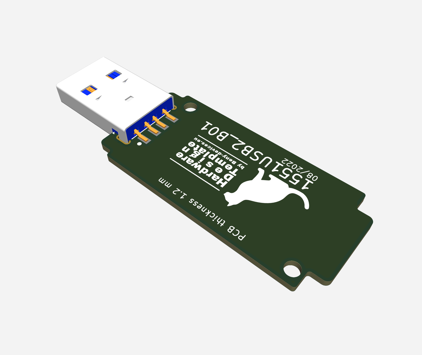 USB key size B