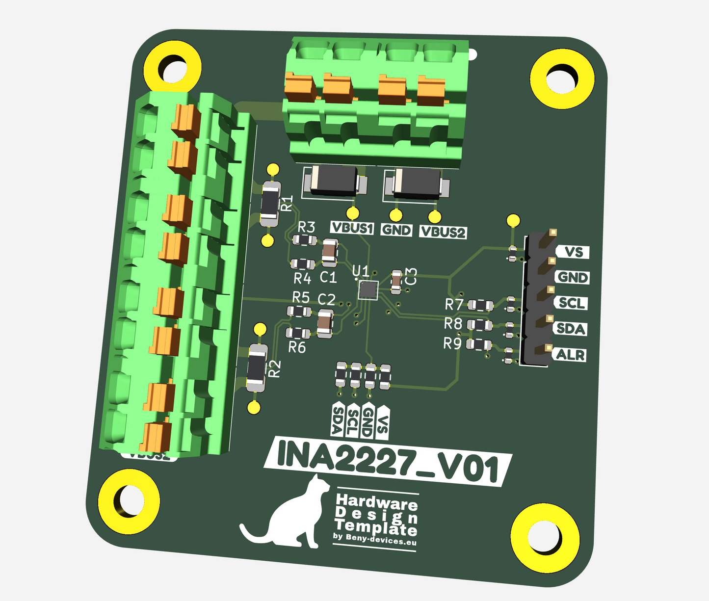 INA2227 eval design