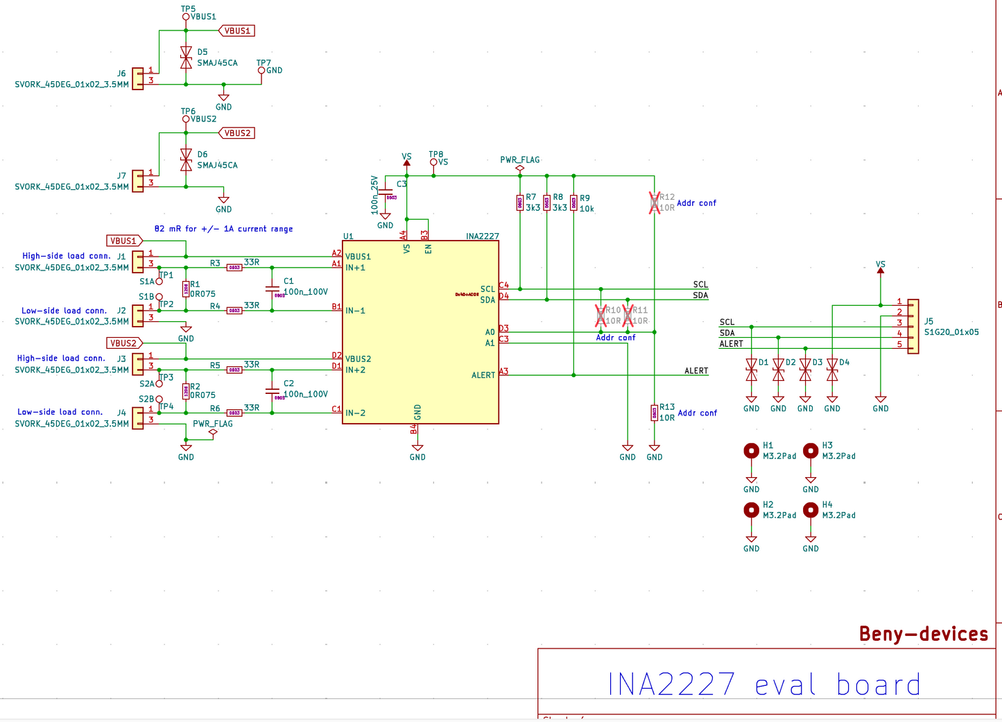 INA2227 eval design