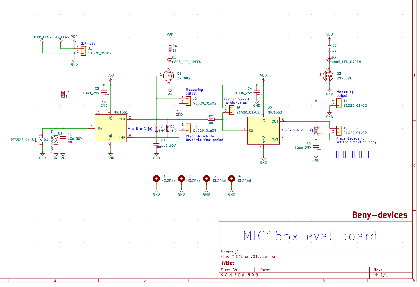 MIC155x eval design