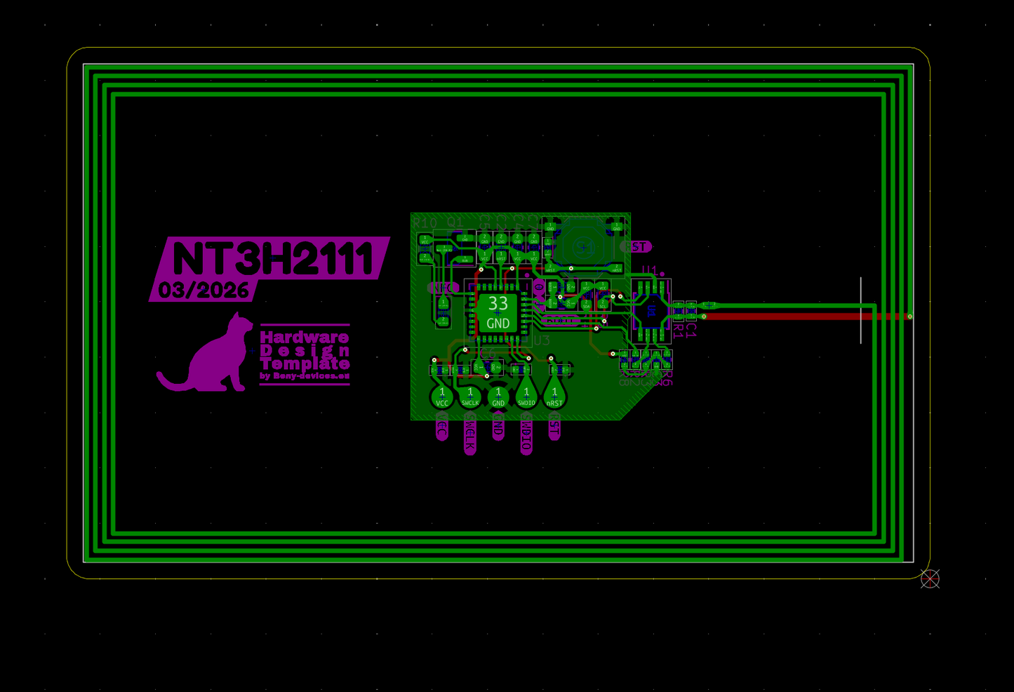 Field-powereed NFC card eval design