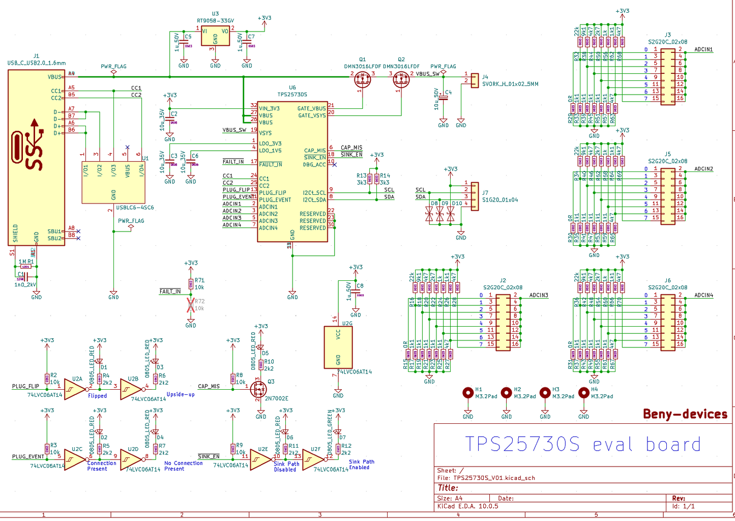 TPS25730S eval design