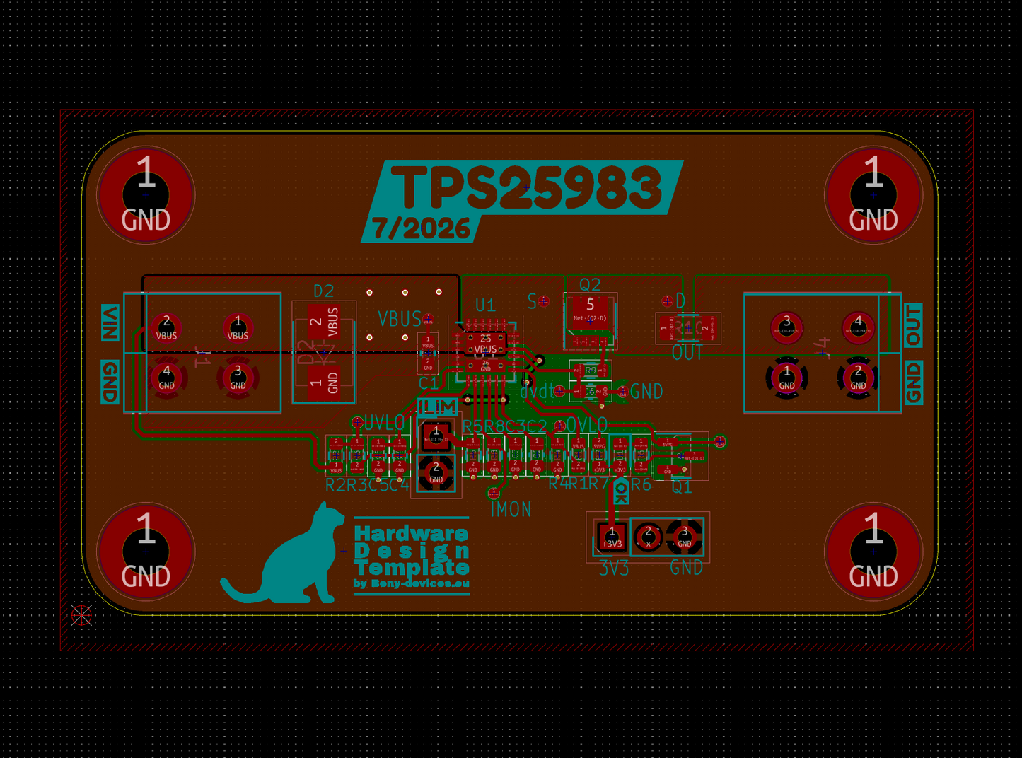 TPS25983 eval design