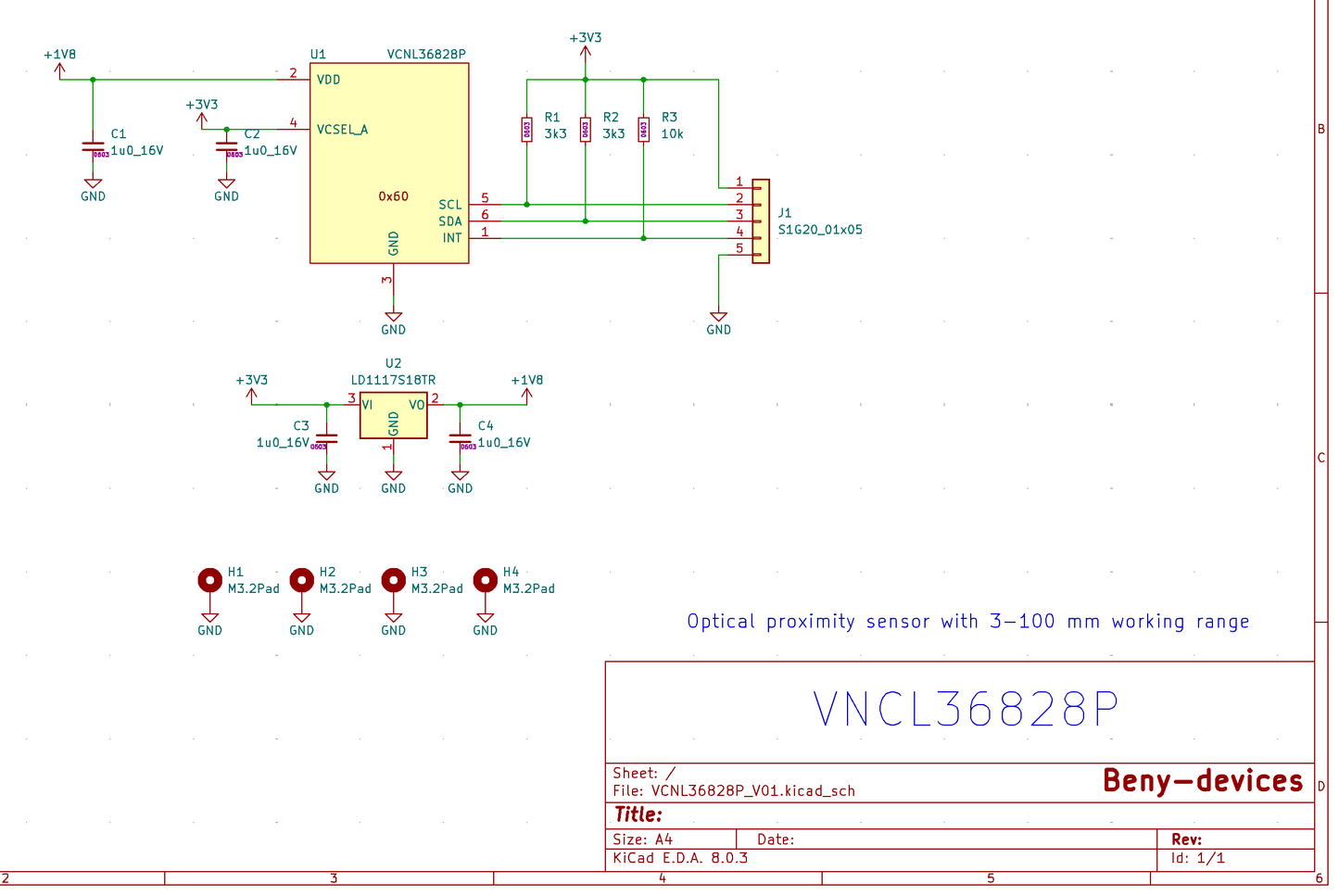 VCNL36828P eval design