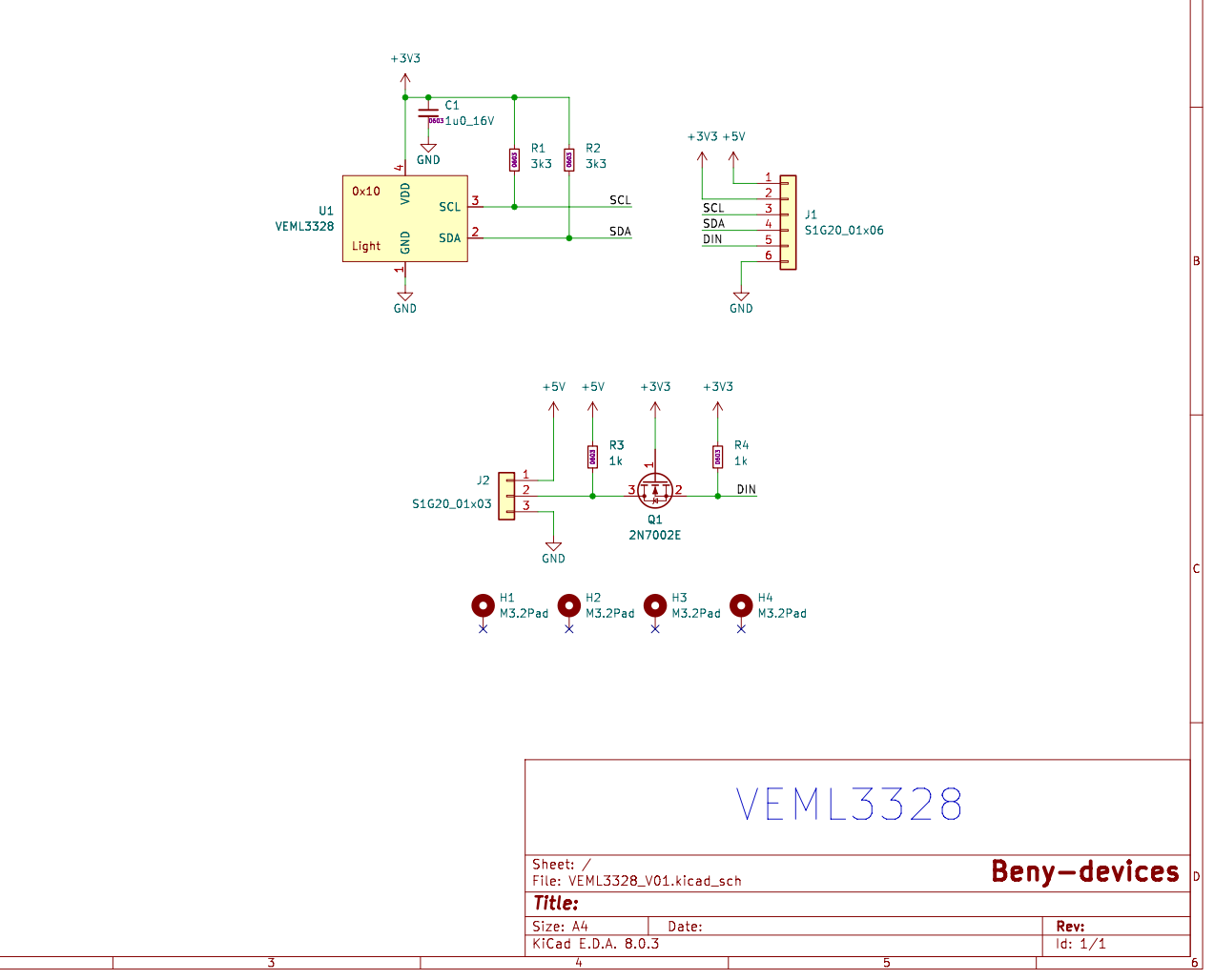 VEML3328 eval design